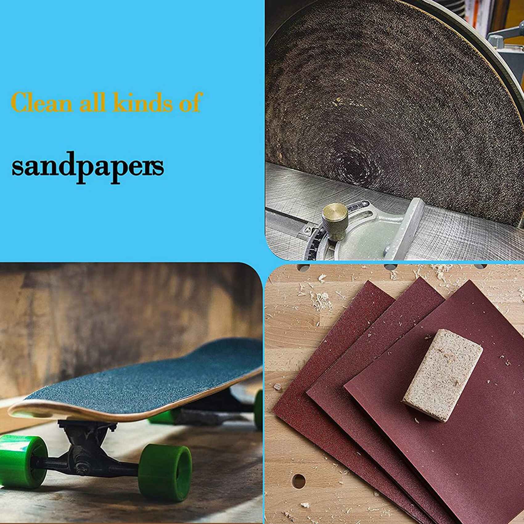 2X Abrasive Cleaning Stick Sanding Belt Band Drum Cleaner Sandpaper Cleaning Eraser for Belt Disc Sander Tool